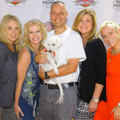 Kim Sill with Eldad Hagar and Hope for Paws